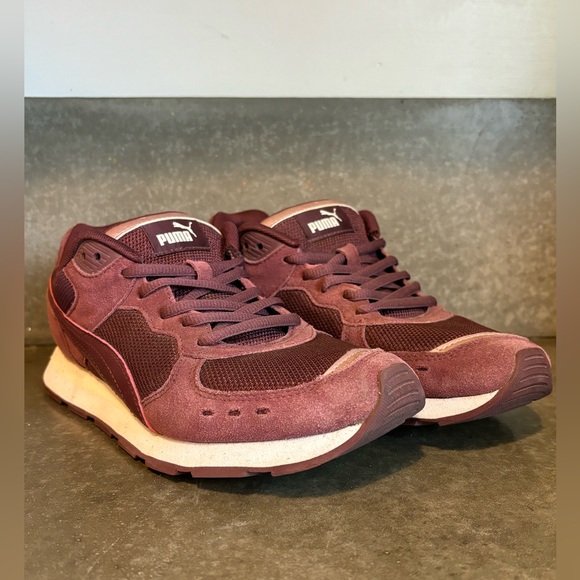 Puma Vista Metallic Women’s Sneakers Size 9 Burgundy / Purple / Excellent Used - Picture 2 of 12